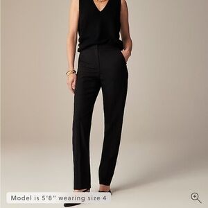J crew Full-length Kate pant in Italian bi-stretch wool blend